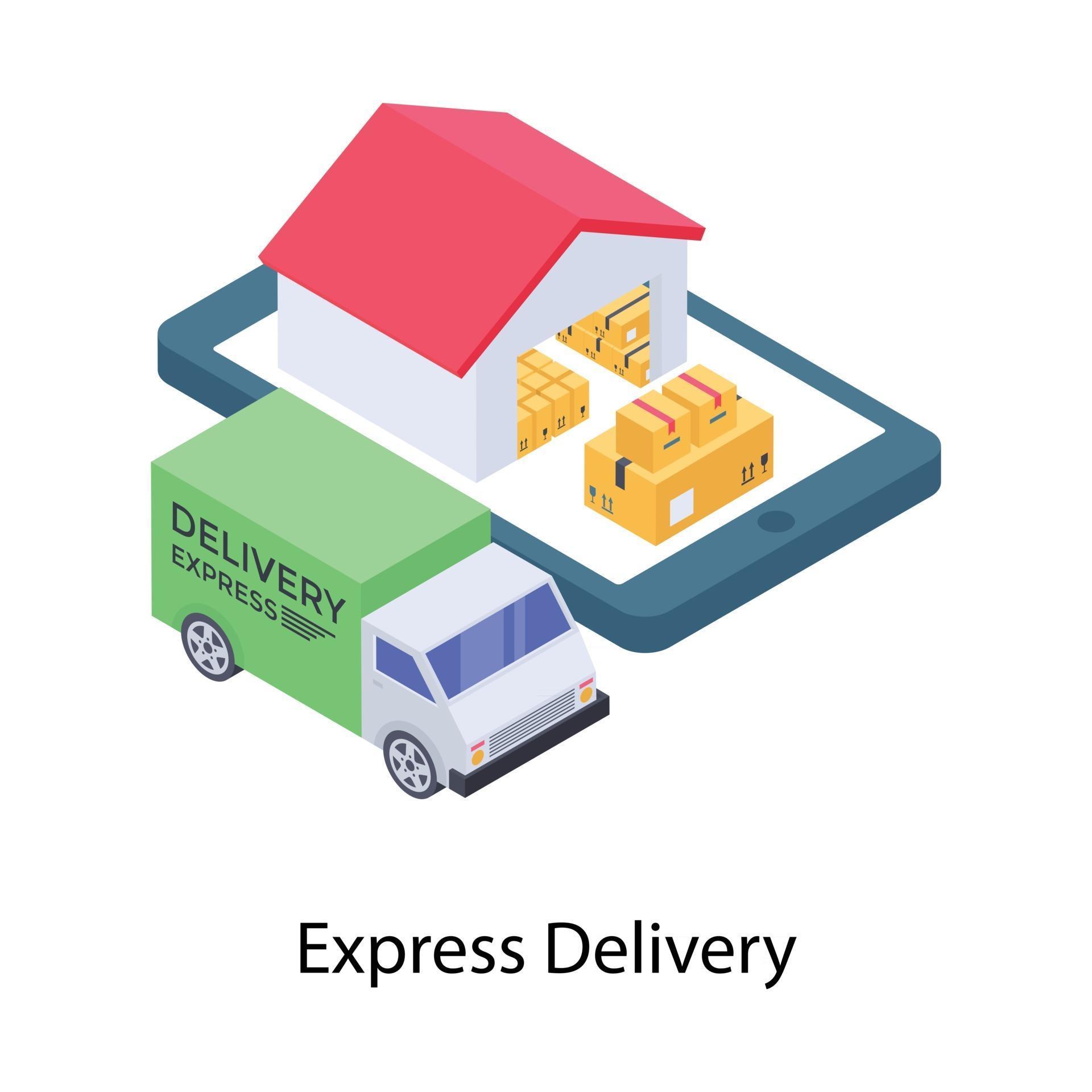 Quick Delivery Services 2967805 Vector Art at Vecteezy