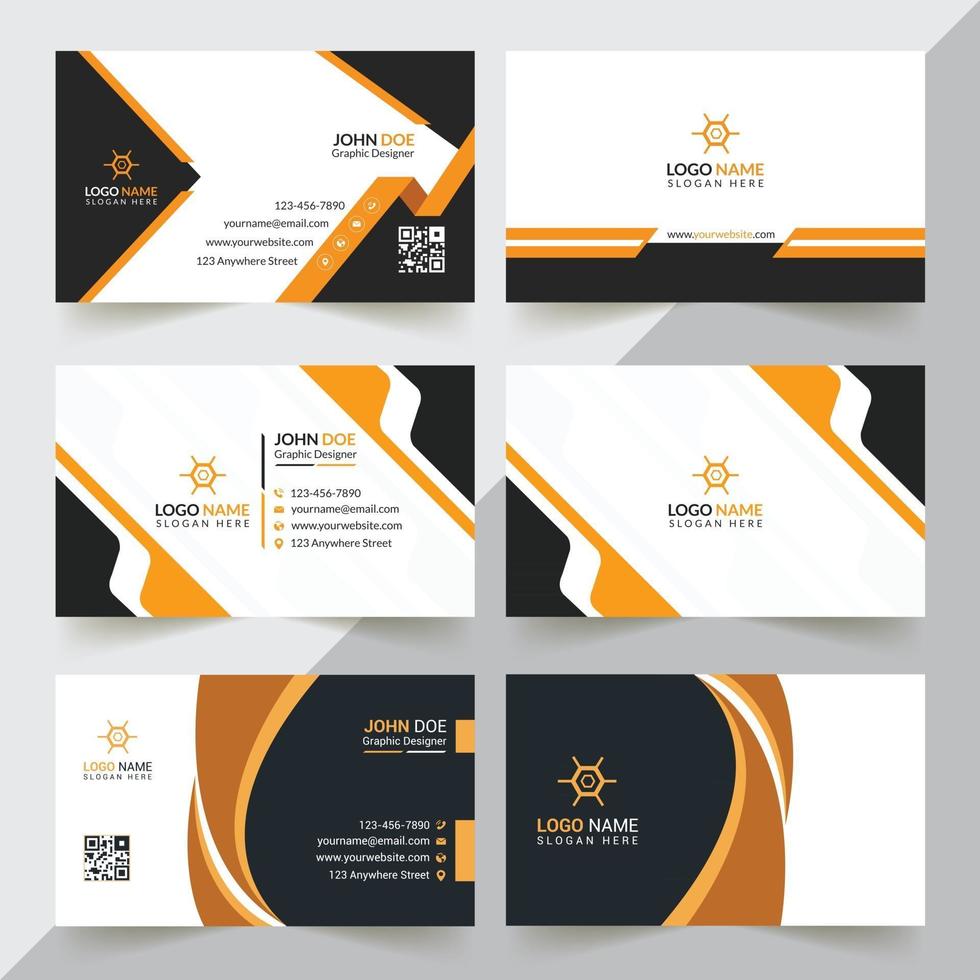 Modern And Professional Business Card Design Template vector