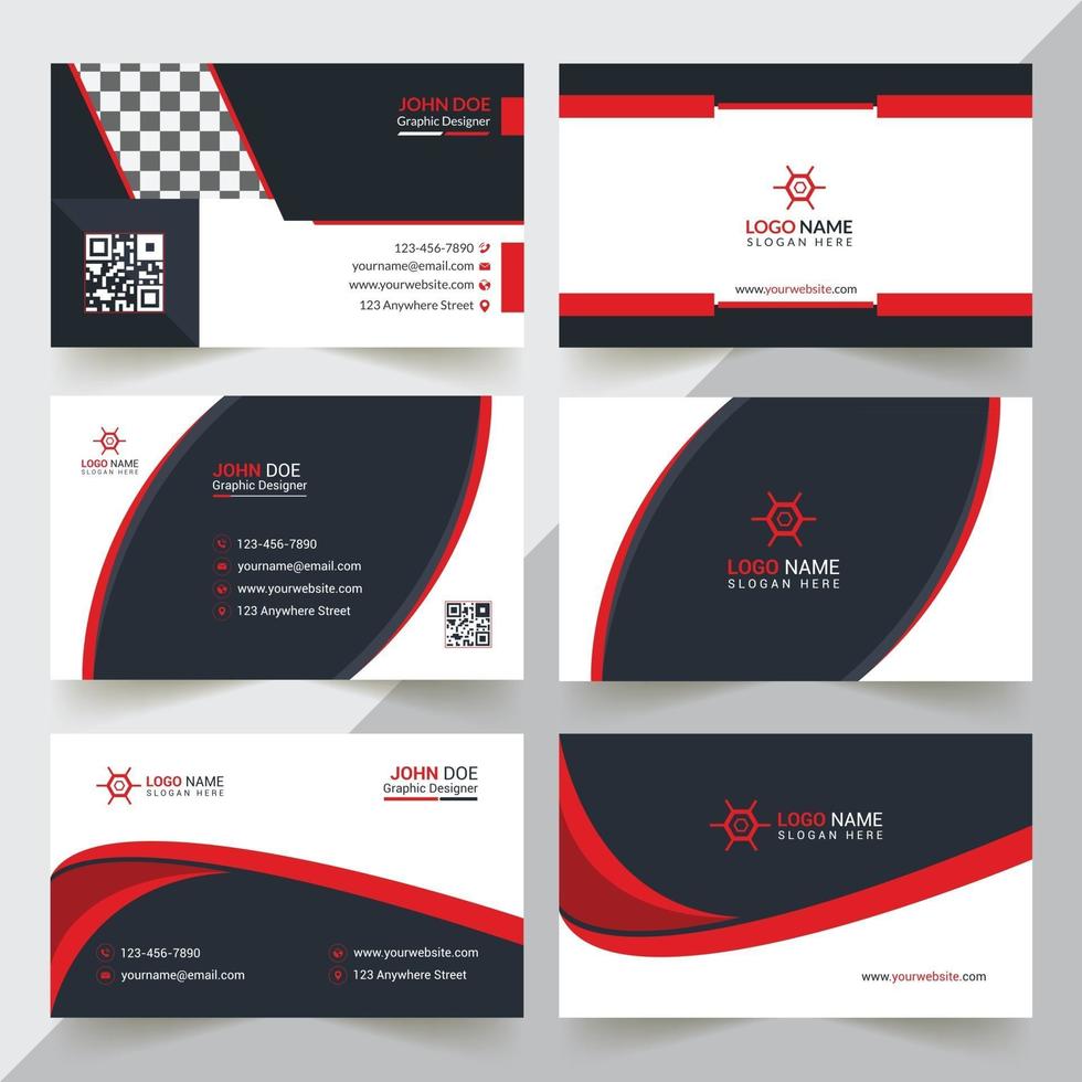 Business Card Design Template vector