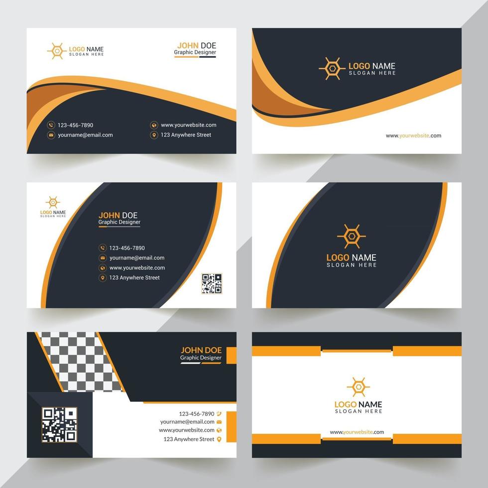 Modern And Professional Business Card Design Template vector