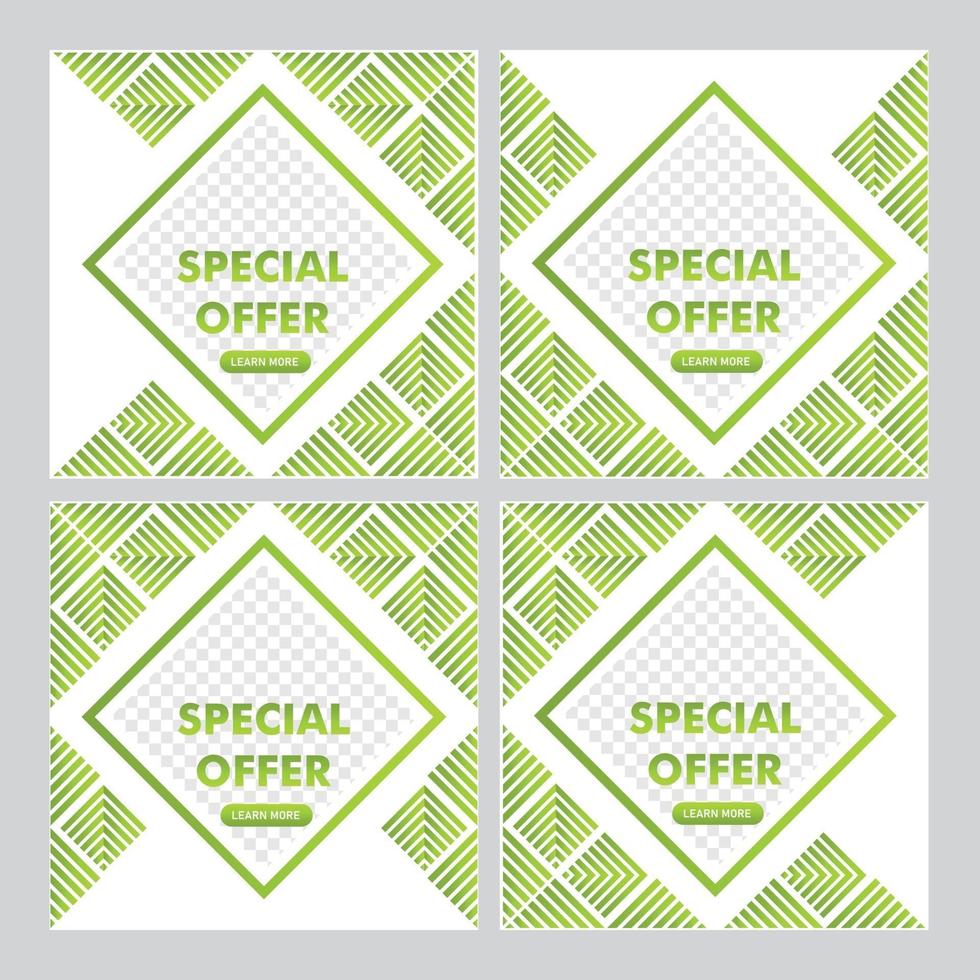 special offer promotion post design. social media post template. vector