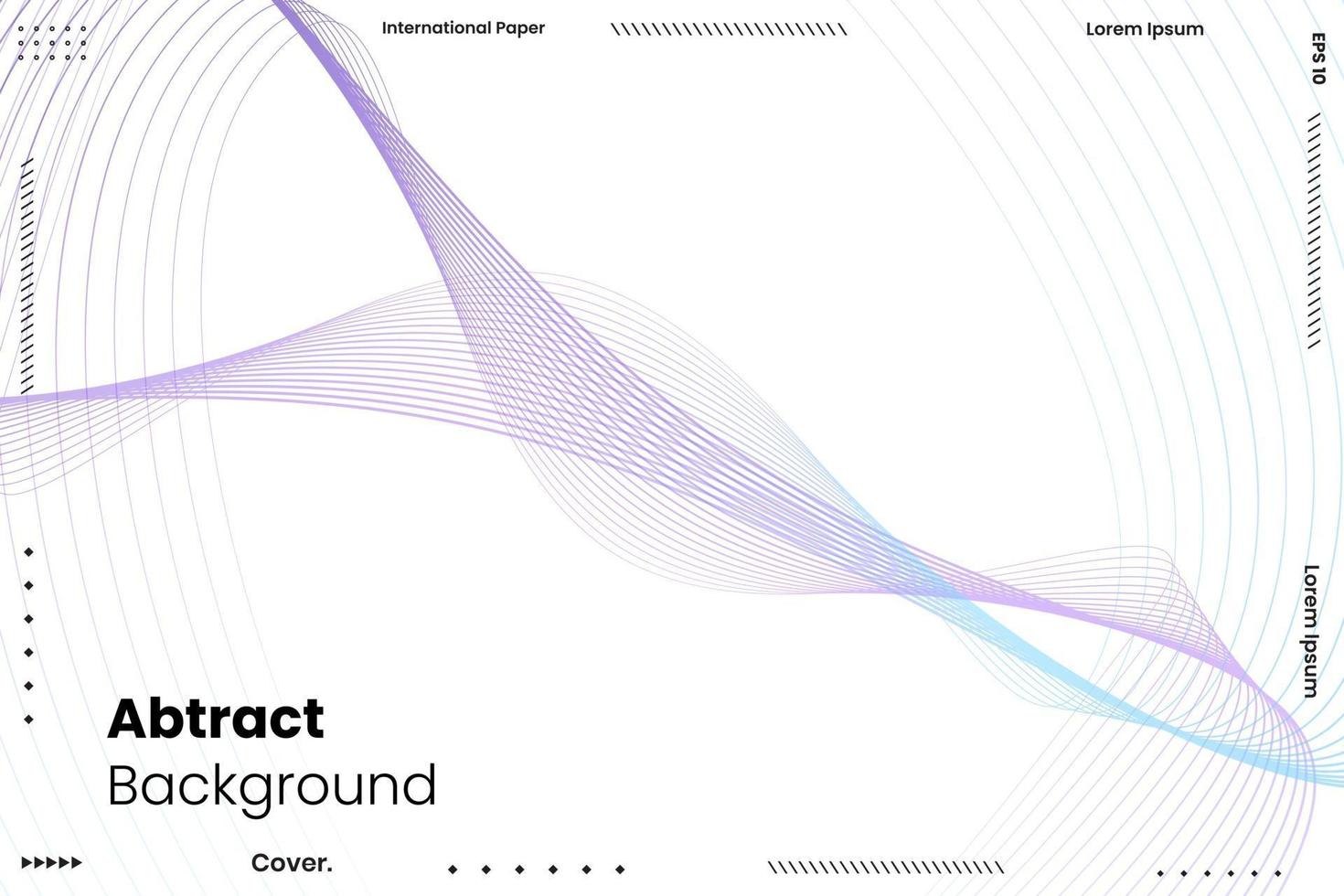 Abstract wave and line pattern for your idea. vector