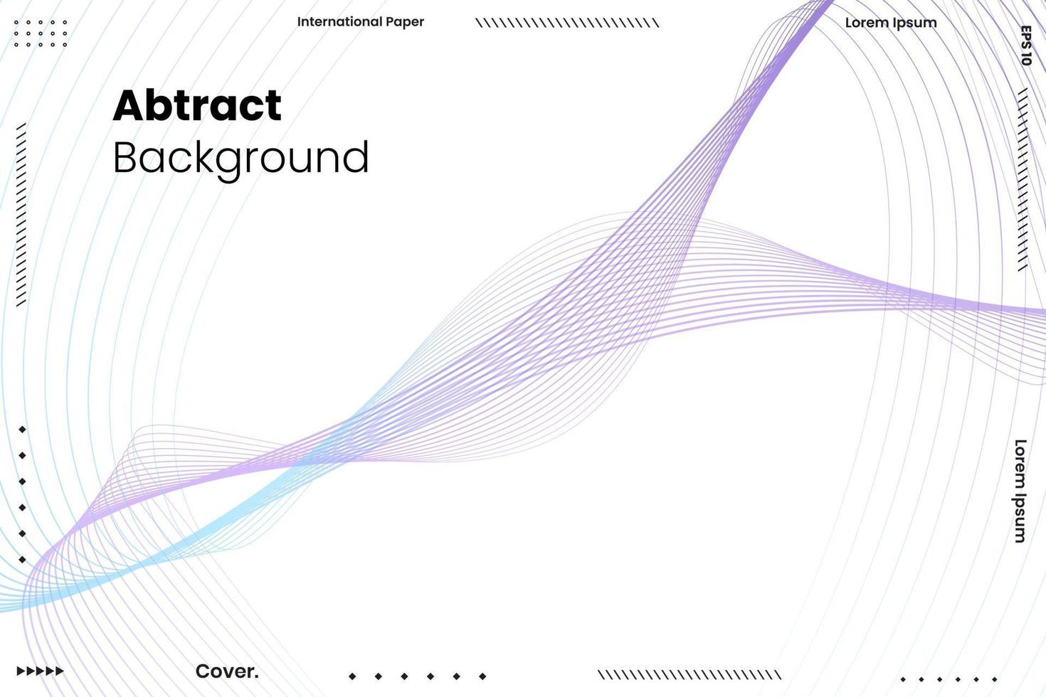 Abstract wave and line pattern for your idea. vector