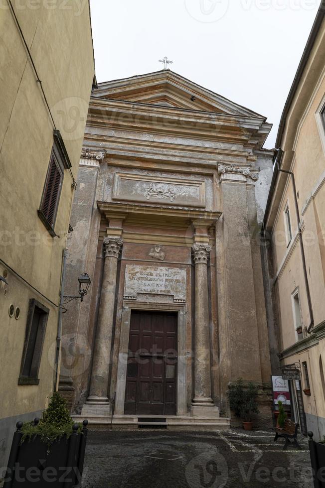 Church of San Pietro Apostolo in the center of Nepi, Italy, 2020 photo