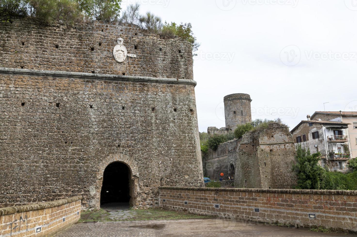 castillo de borgia en la ciudad de nepi, italia, 2020 foto