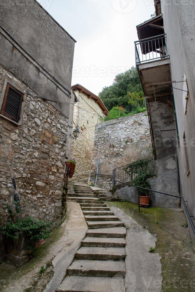 Buildings in Cesi, in Terni province, Italy, 2020 photo