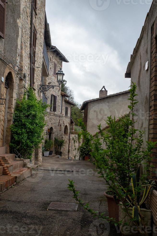 Buildings in Cesi, in Terni province, Italy, 2020 photo