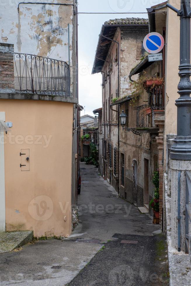 Buildings in Cesi, in Terni province, Italy, 2020 photo