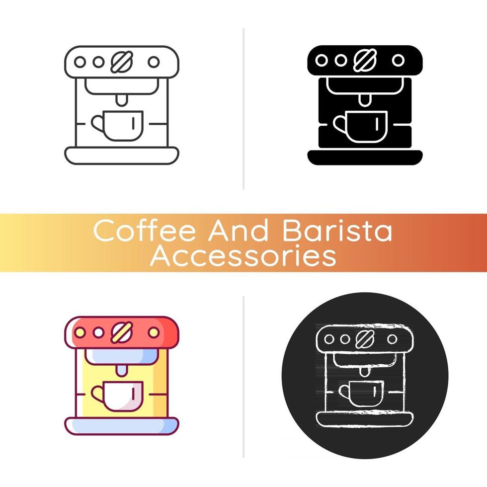 icono de la máquina de espresso vector