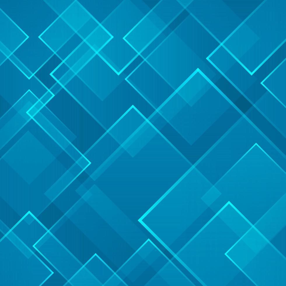 Abstract blue square shape technology laser background. Vector