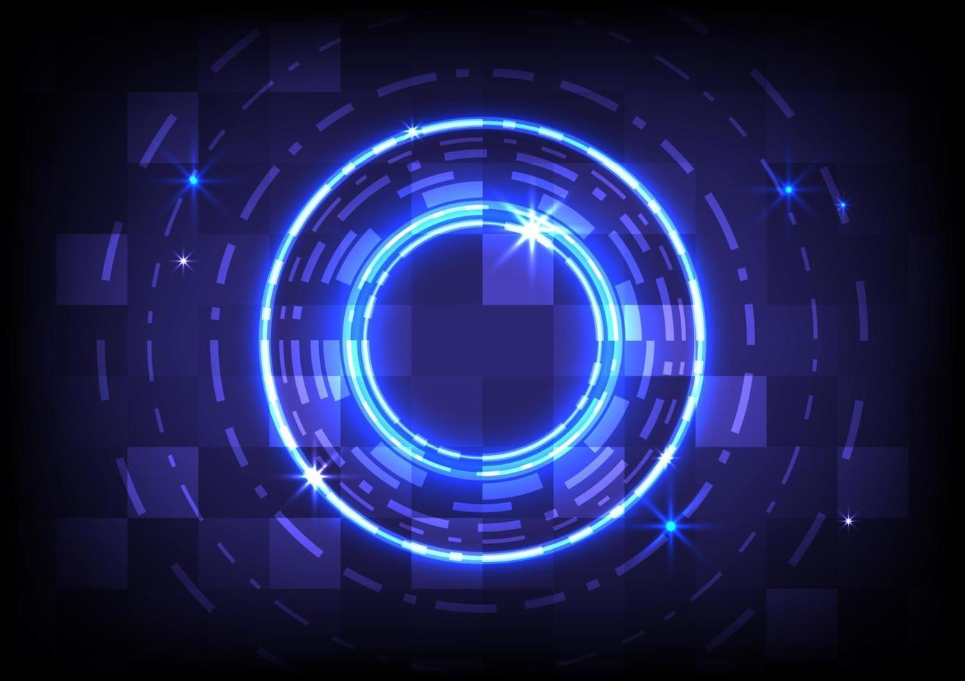 Abstract background. Virtual reality technology. Futuristic HUD circle vector