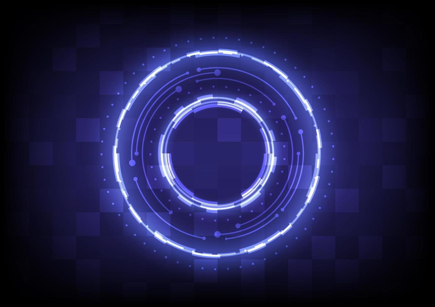 Abstract background. Virtual reality technology. Futuristic HUD circle vector