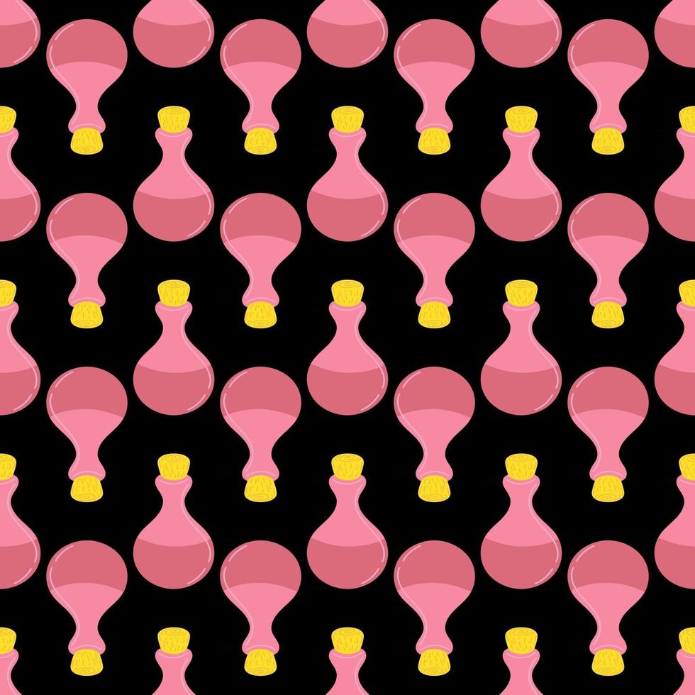 seamless pattern with magic potion vector