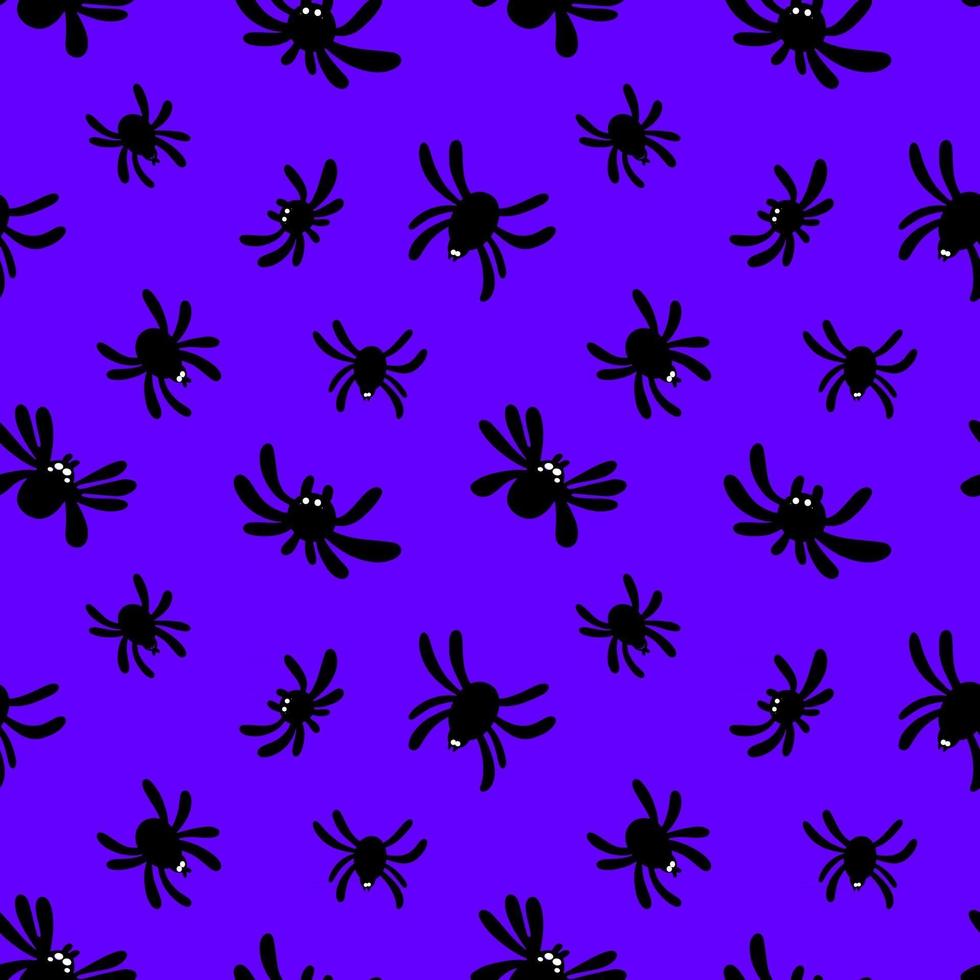 seamless pattern with spider vector