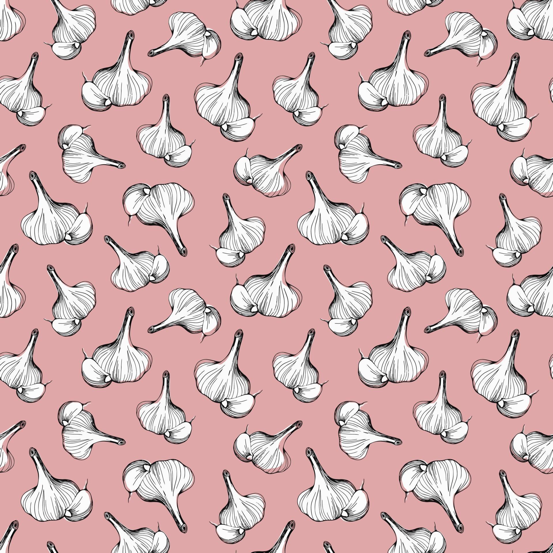 garlic seamless pattern 2970706 Vector Art at Vecteezy