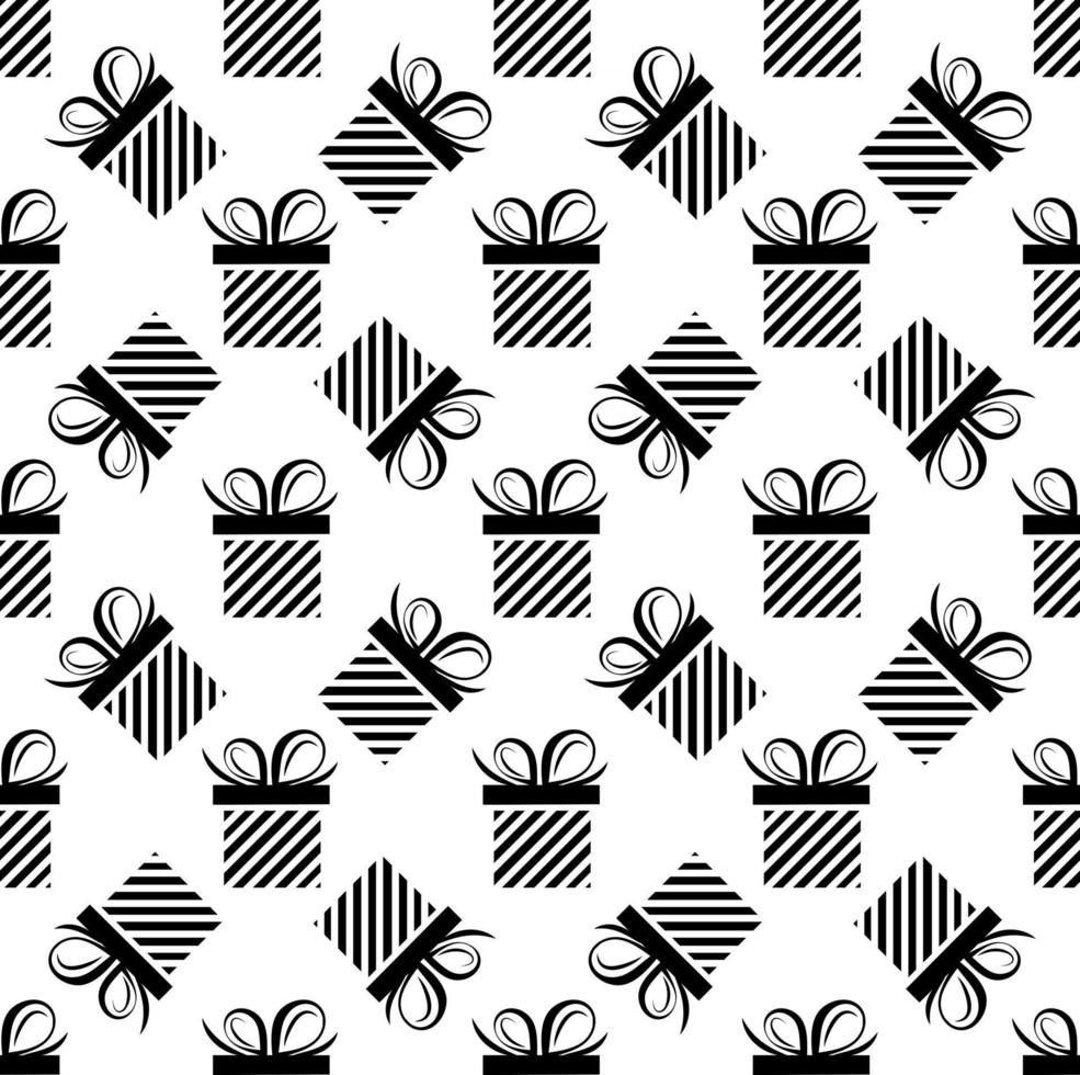 gift box seamless pattern vector