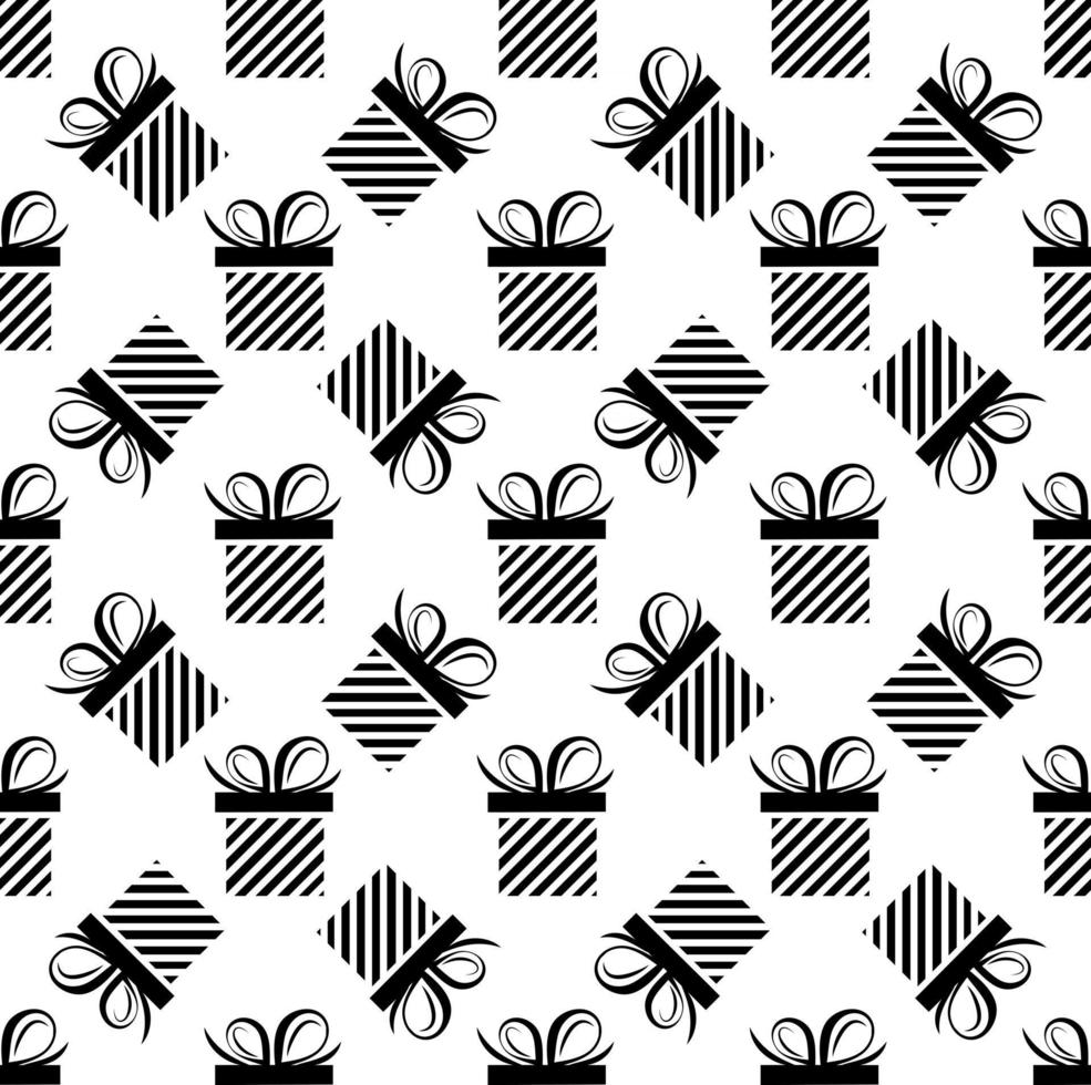 gift box seamless pattern vector