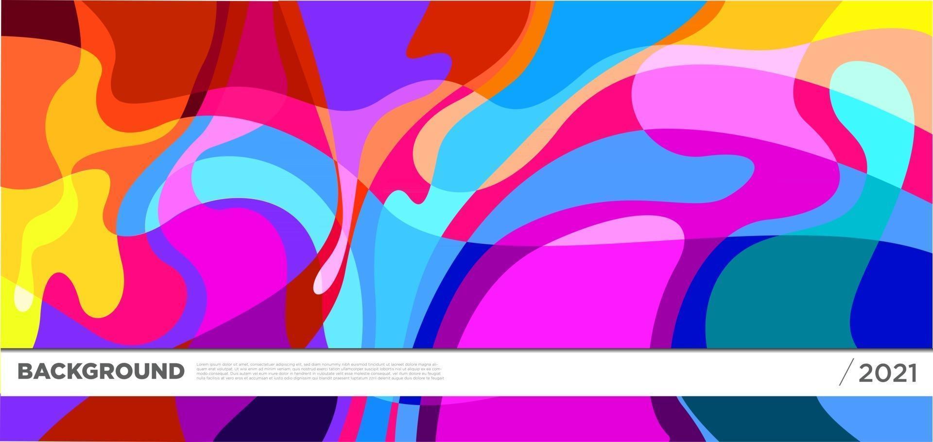 Vector colorful liquid abstract background pattern