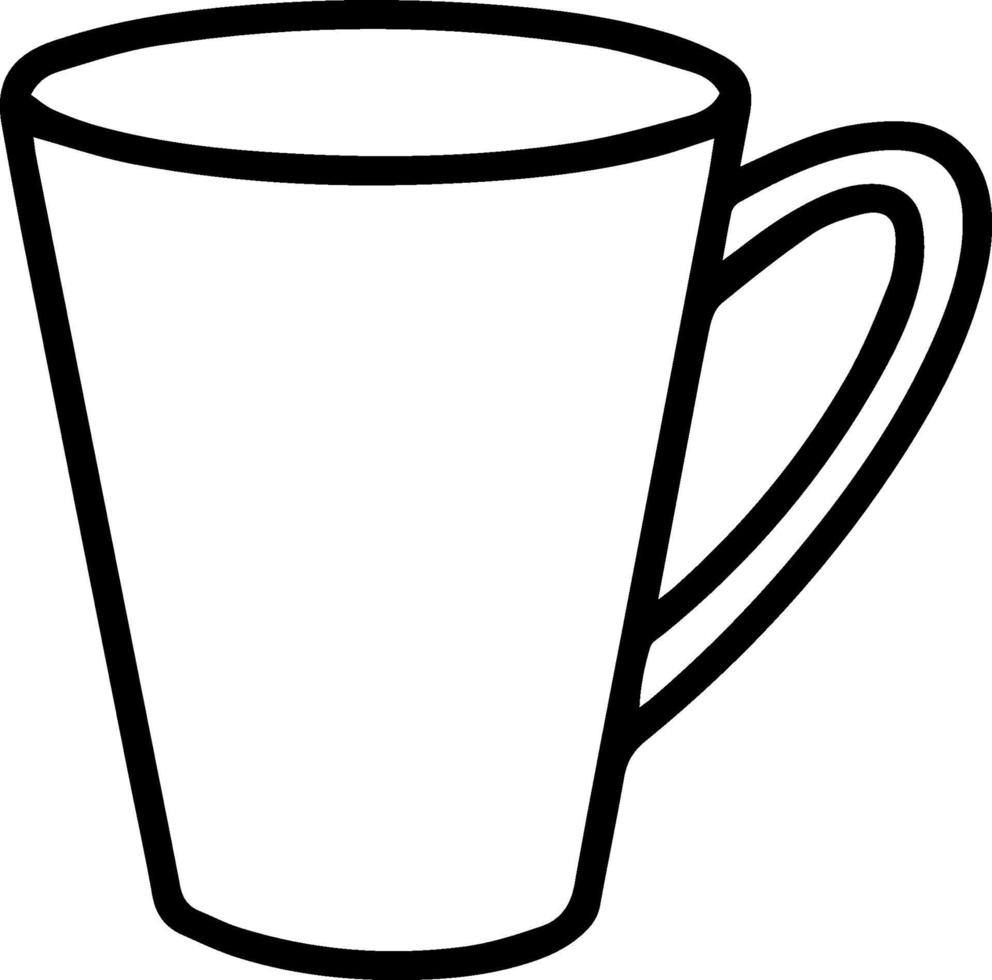 cup in doodle style. vector illustration