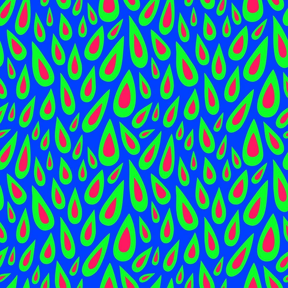 pattern with green-red drops on a blue background vector