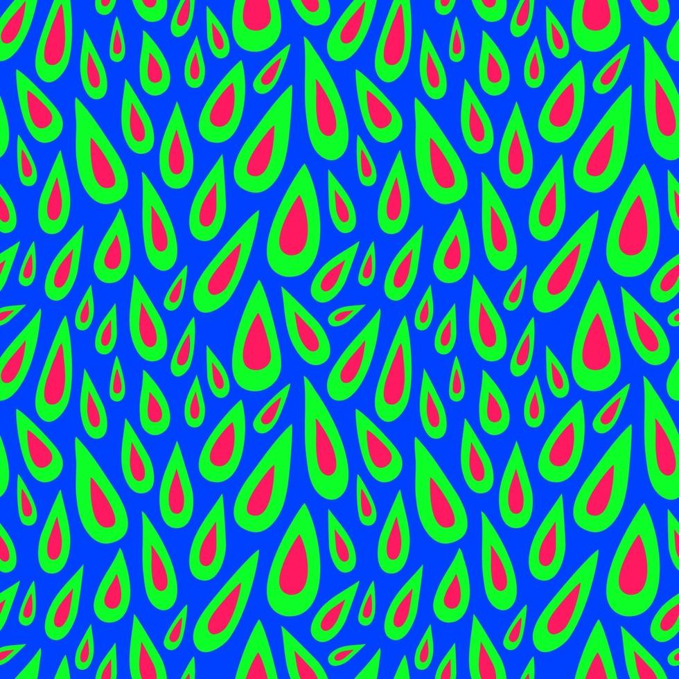 pattern with green-red drops on a blue background vector