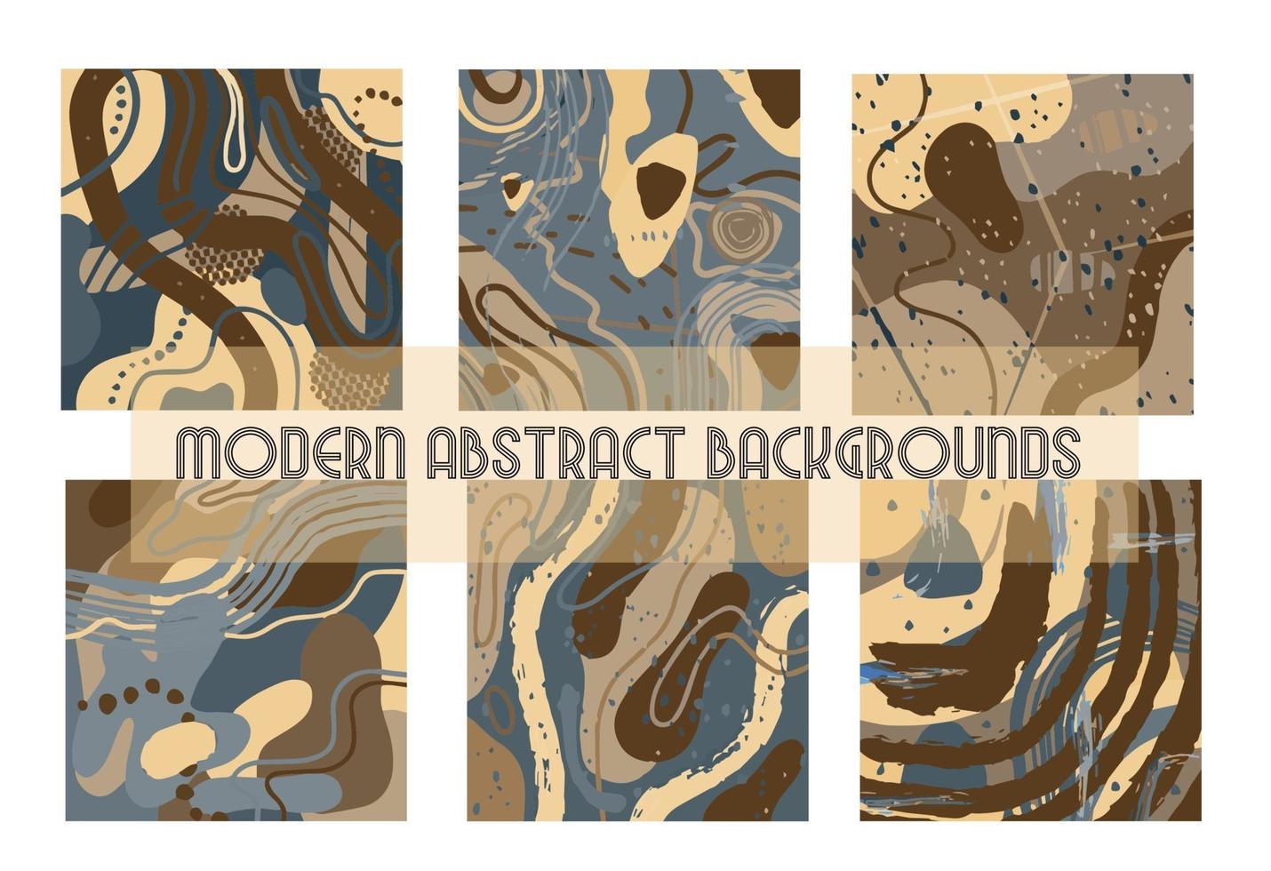 Modern abstract pattern with organic shapes. Abstract texture, vector