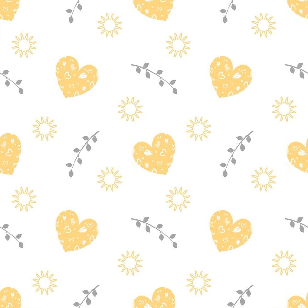 Valentine day of seamless pattern. Festive decoration vector