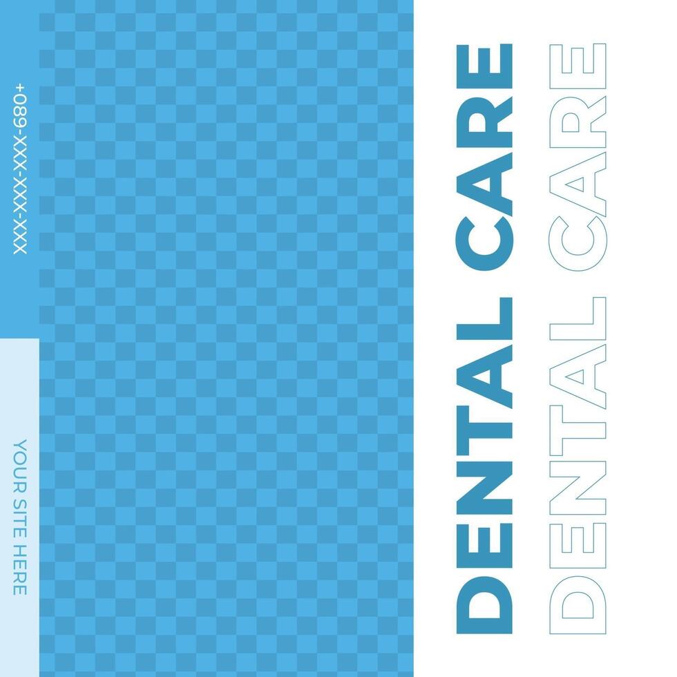 Dental teeth care poster social media post modern minimalis vector