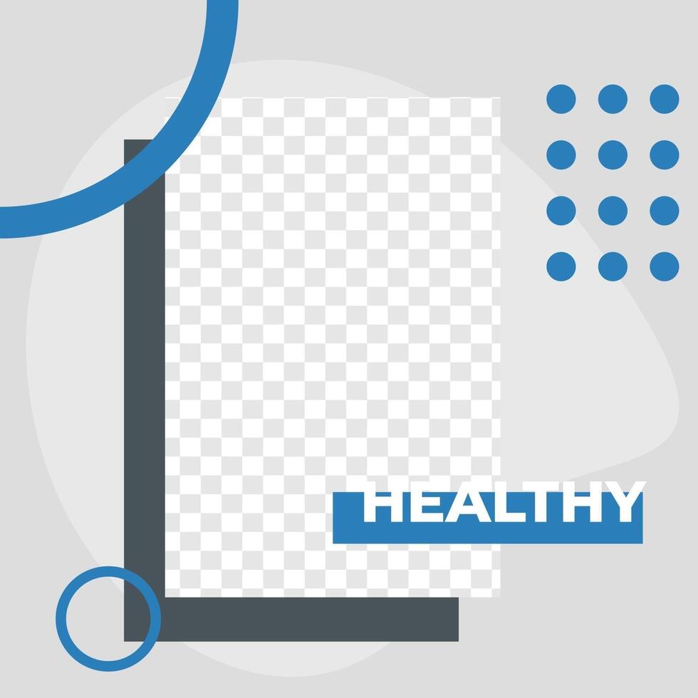 Eye Clinic service poster social media post template modern minimalis vector