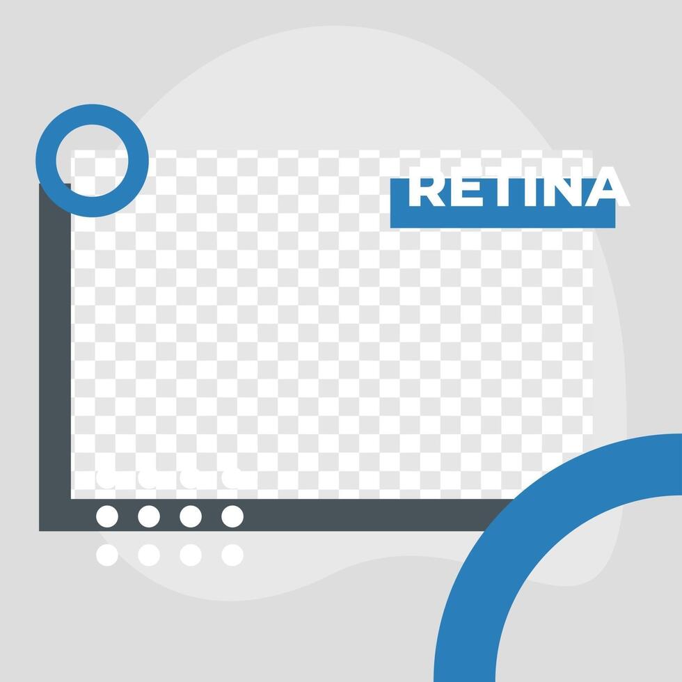Eye Clinic service poster social media post template modern minimalis vector