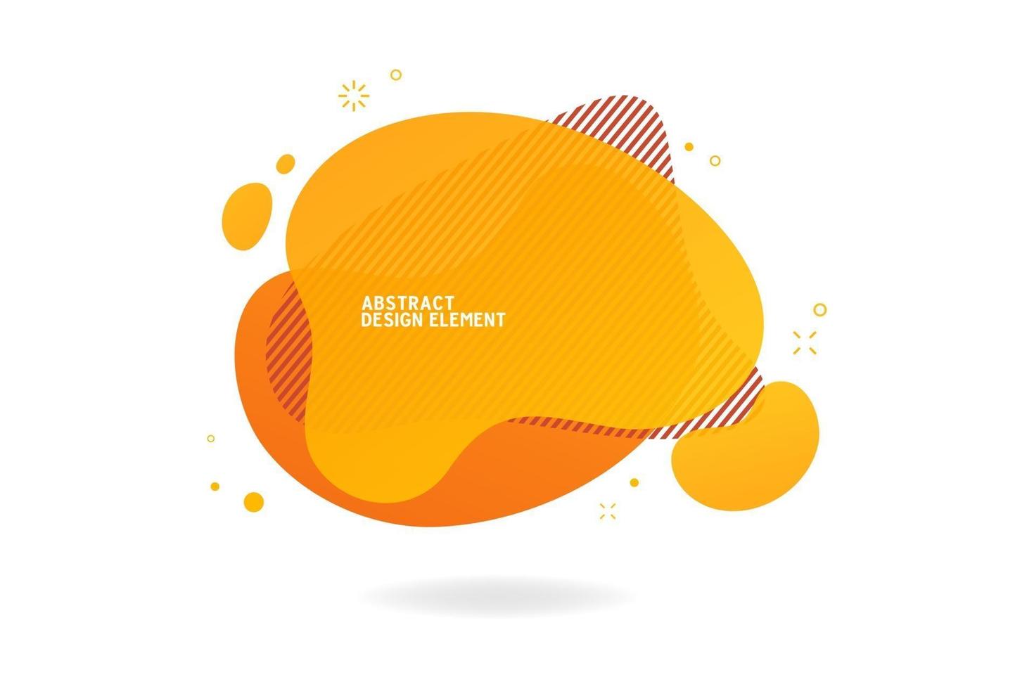 Abstract modern orange graphic elements template. vector