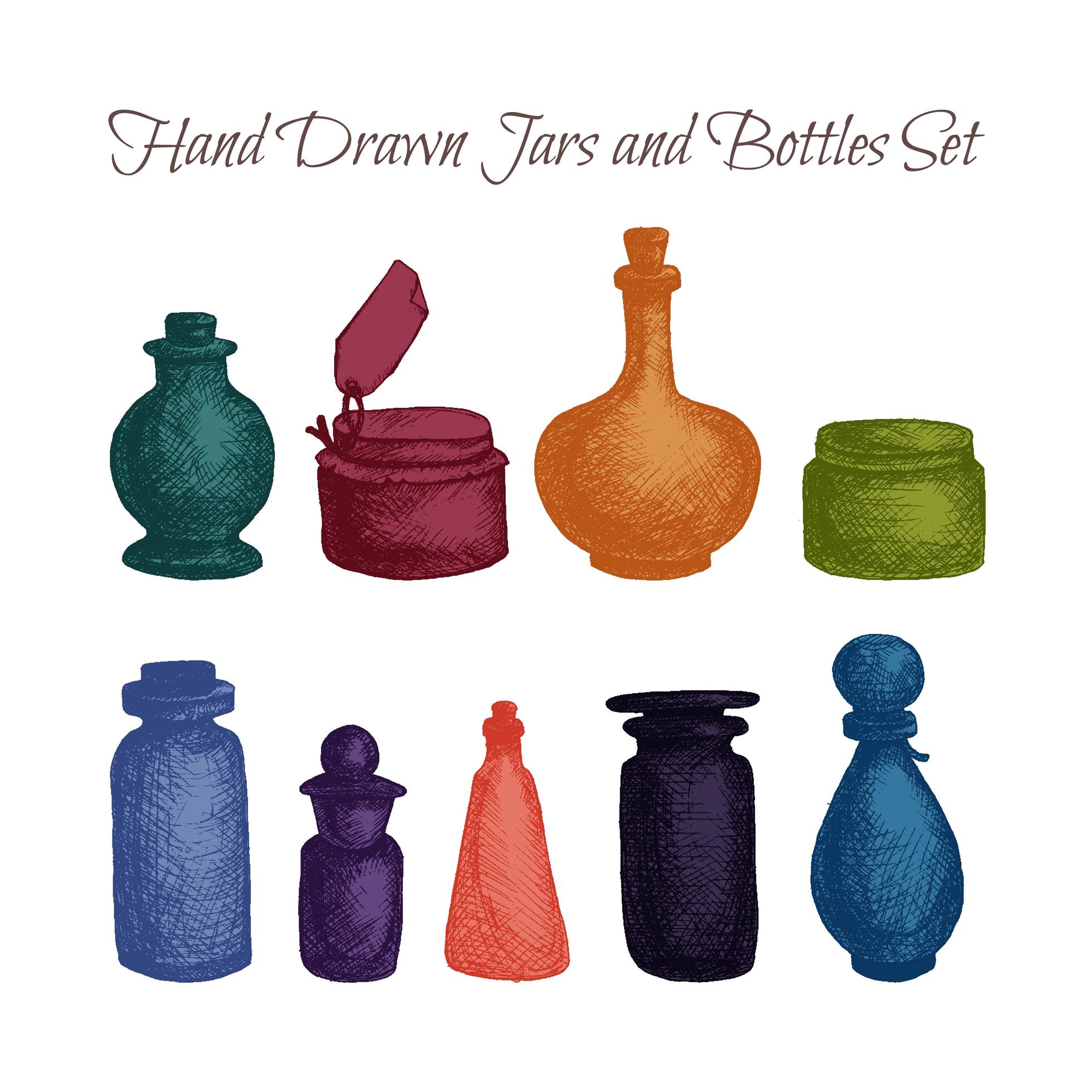 Vintage jars and bottles 2972017 Vector Art at Vecteezy