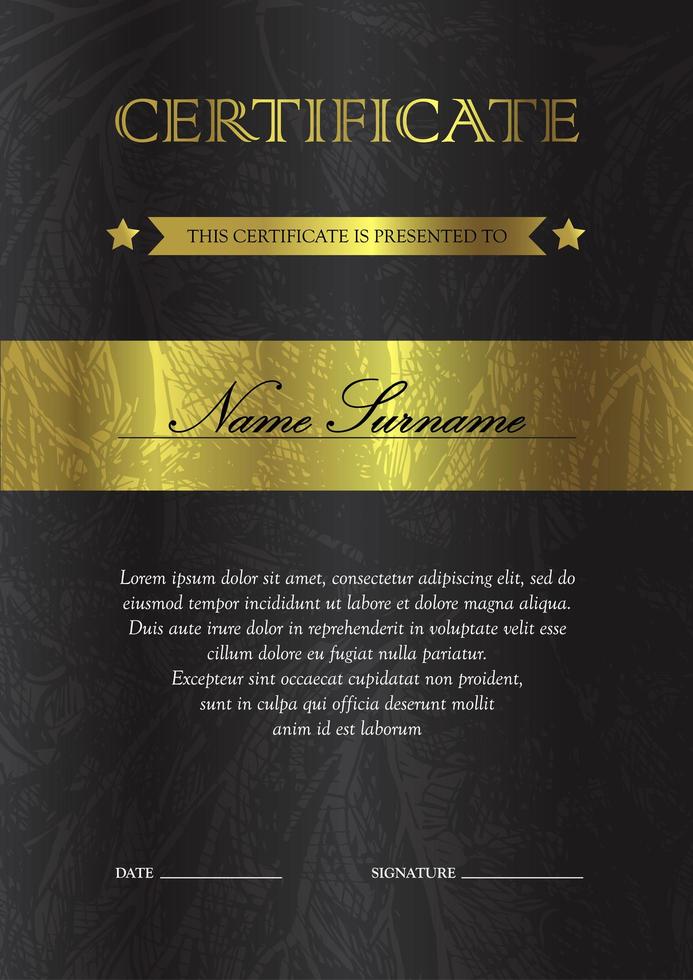 Certificate and diploma template vector