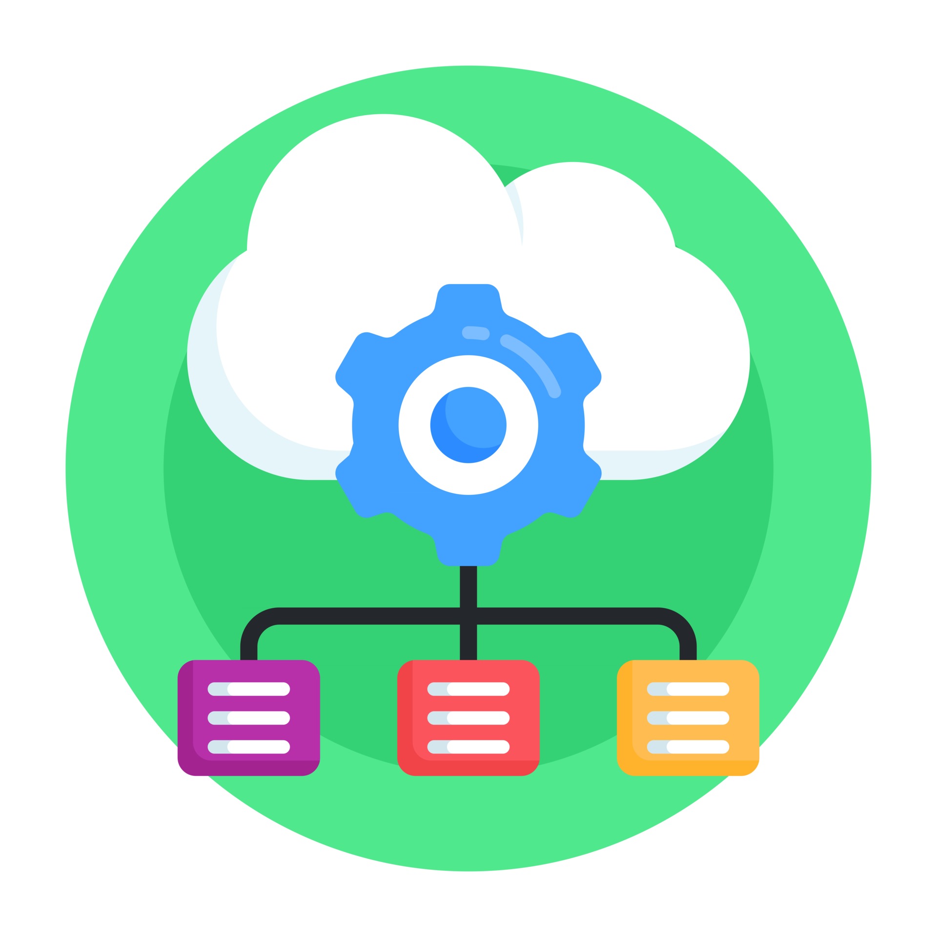Cloud Network Settings 2972101 Vector Art at Vecteezy