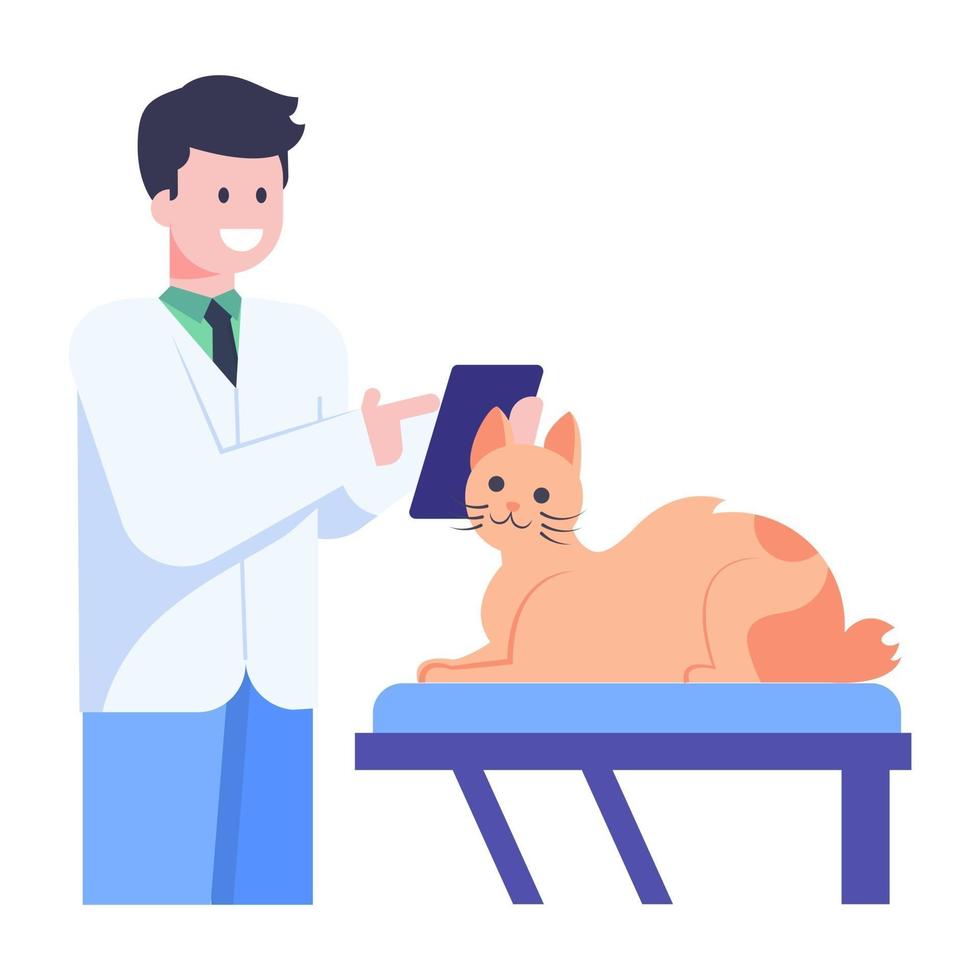 médico veterinario de animales vector