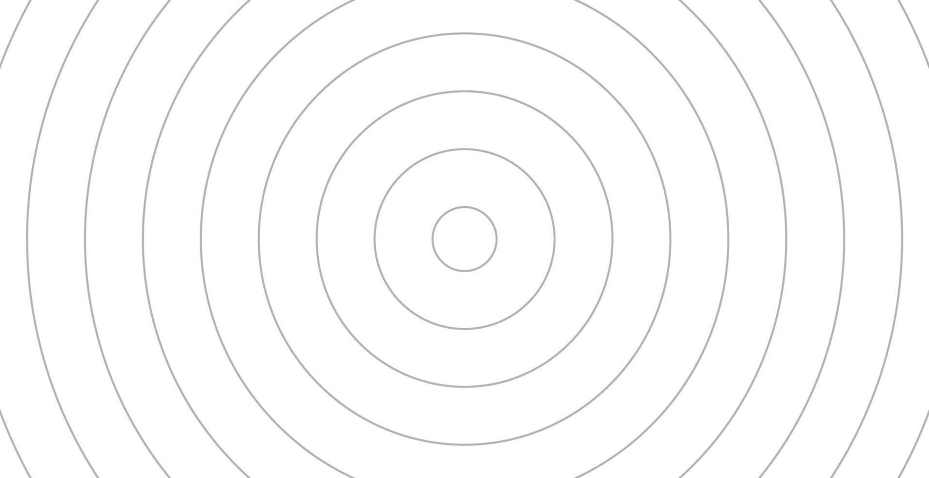 Concentric circle for sound wave. Abstract circle line pattern vector