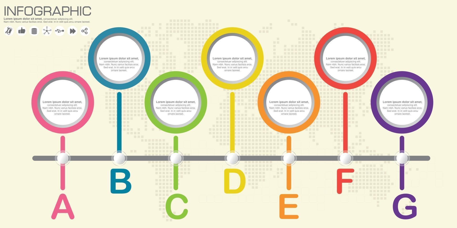 Business Infographics circle origami style Vector illustration.