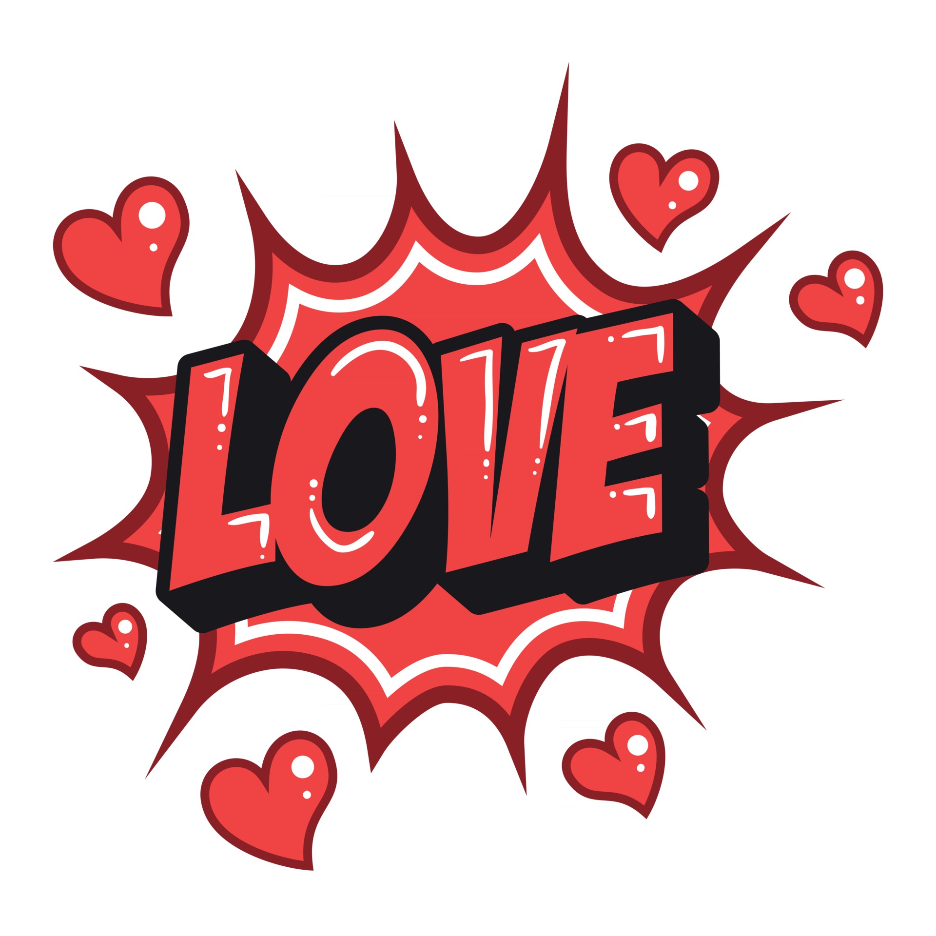 Download love text effect bubble graphic design 2972351 Vector Art at Vecteezy