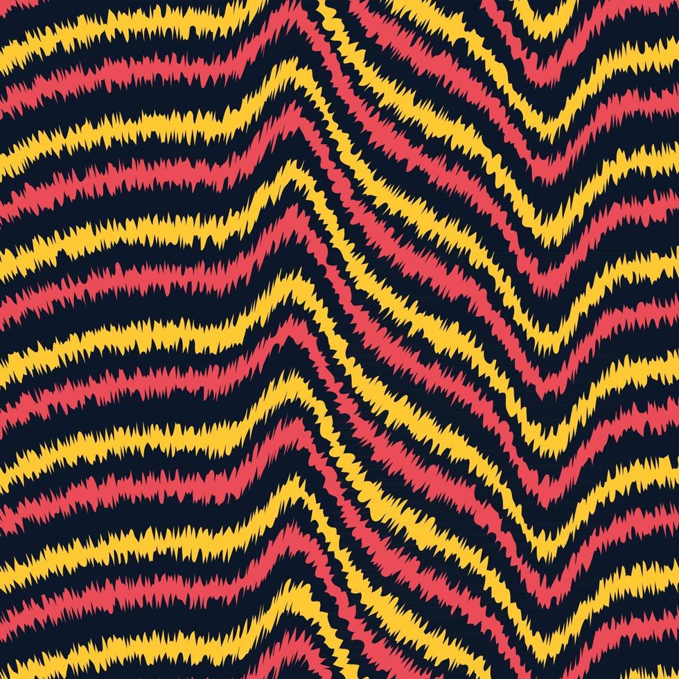 tiger stripes line seamless pattern yellow and red vector