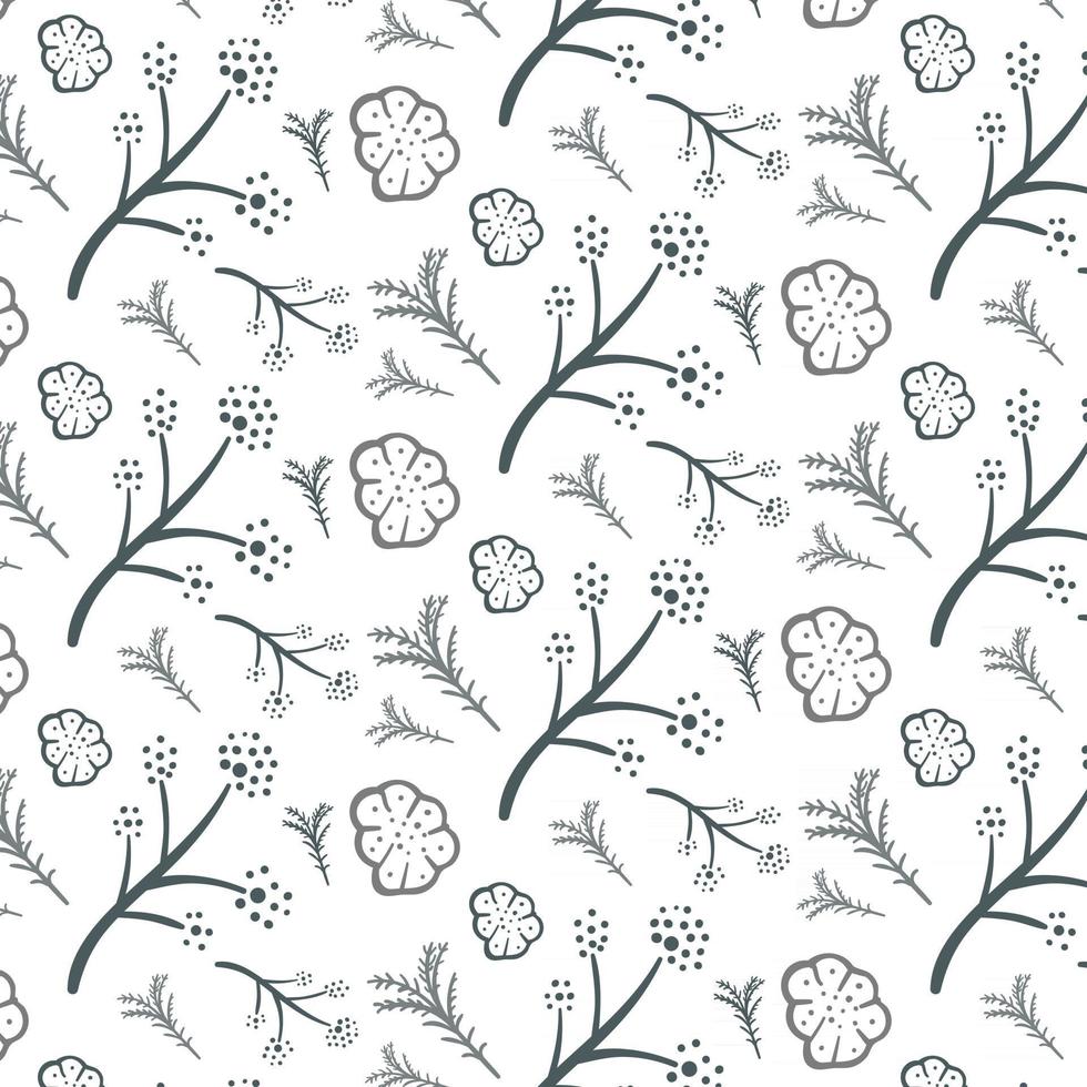 plant vector seamless pattern