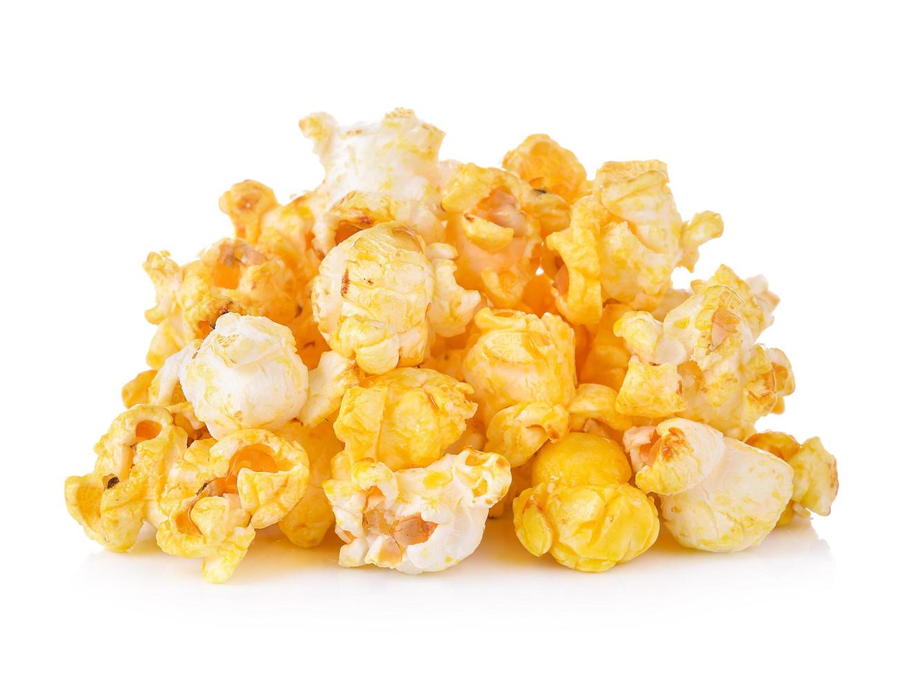 Pop Corn isolated on white background photo