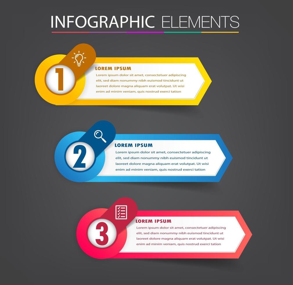 modern text box template, banner Infographics vector