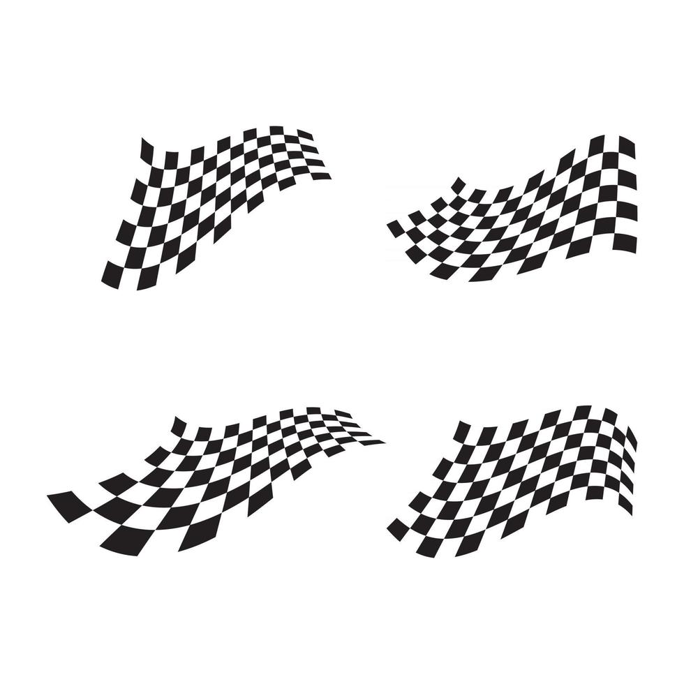 Flag race logo images illustration vector