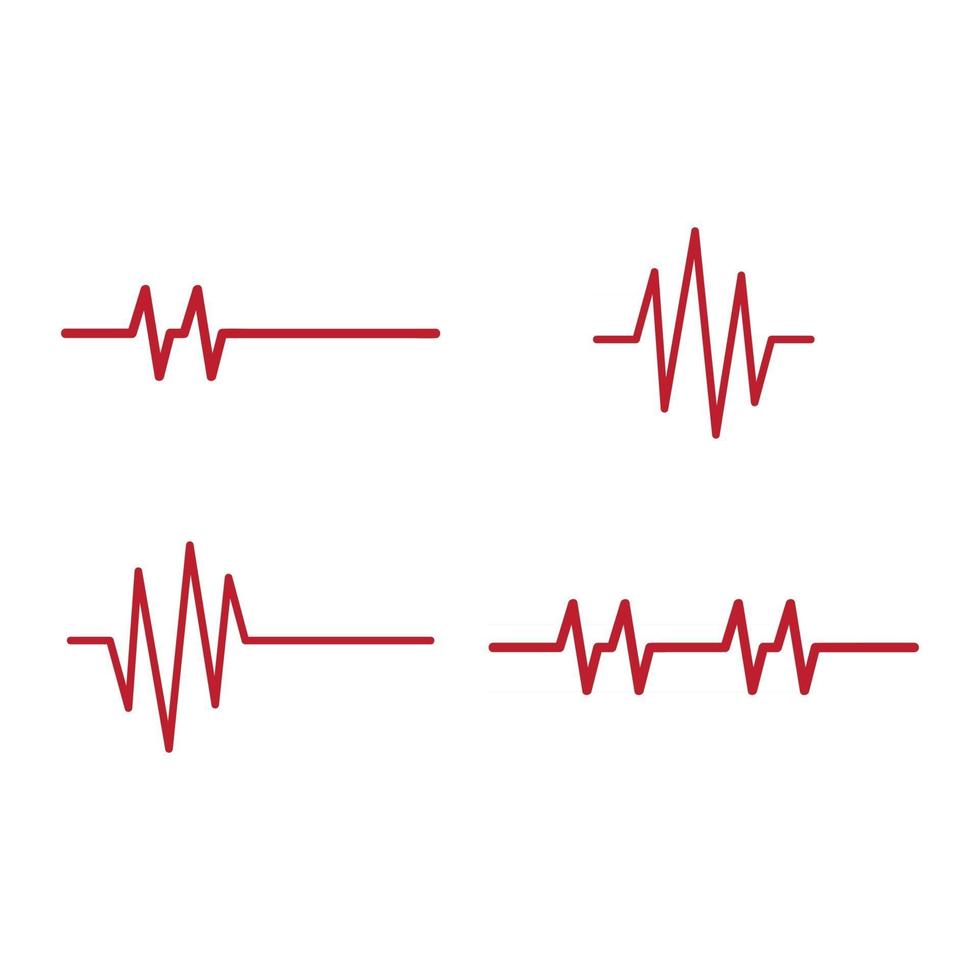 Pulse logo images vector