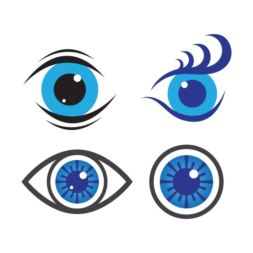 imágenes de logo cuidado de ojos vector