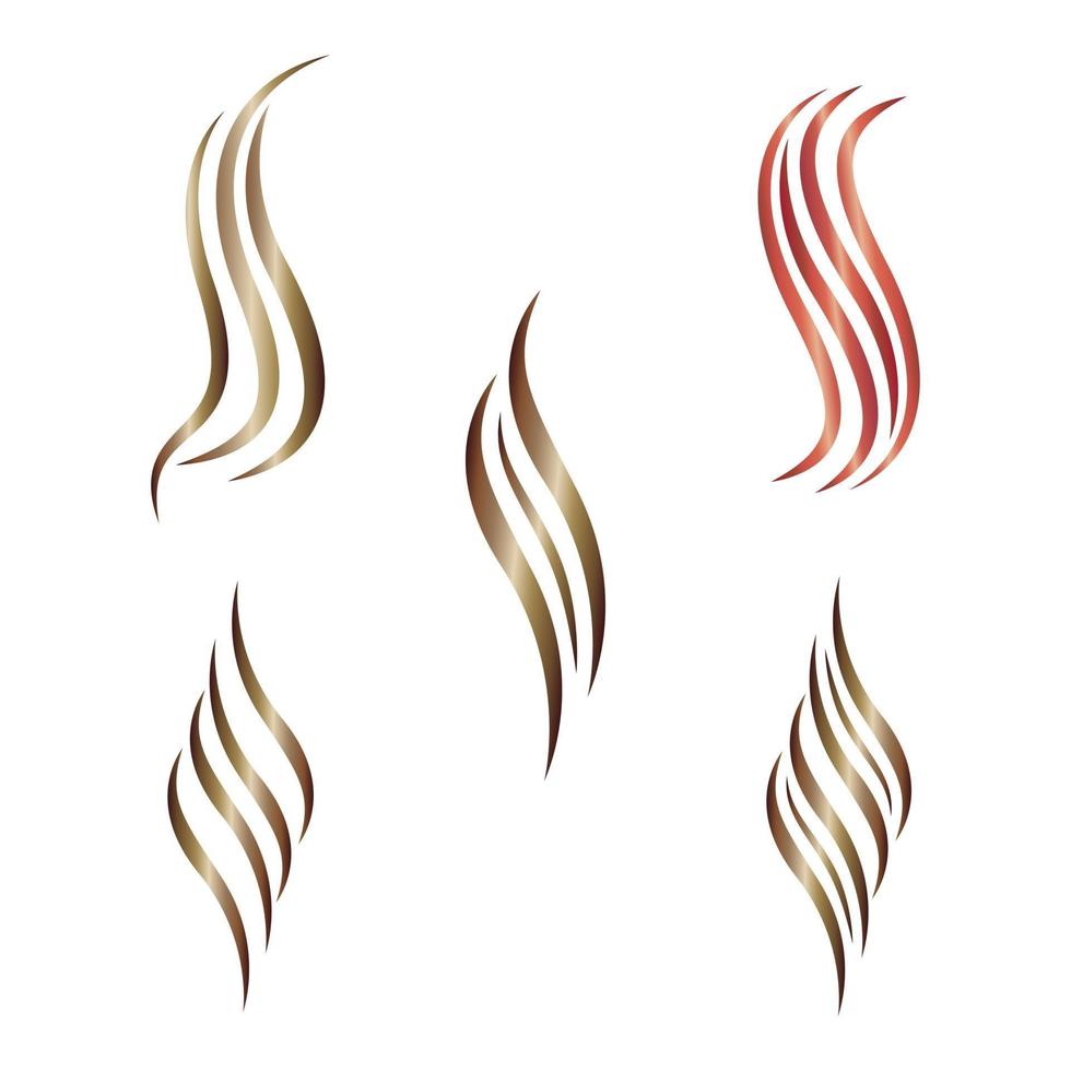 Hair logo and symbol vector icon