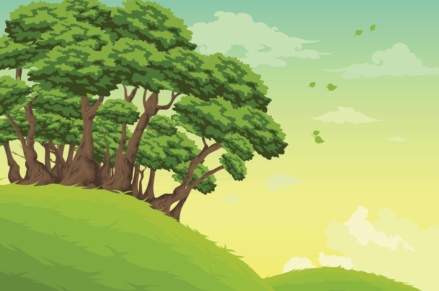 Beautiful Landscape Background illustration vector