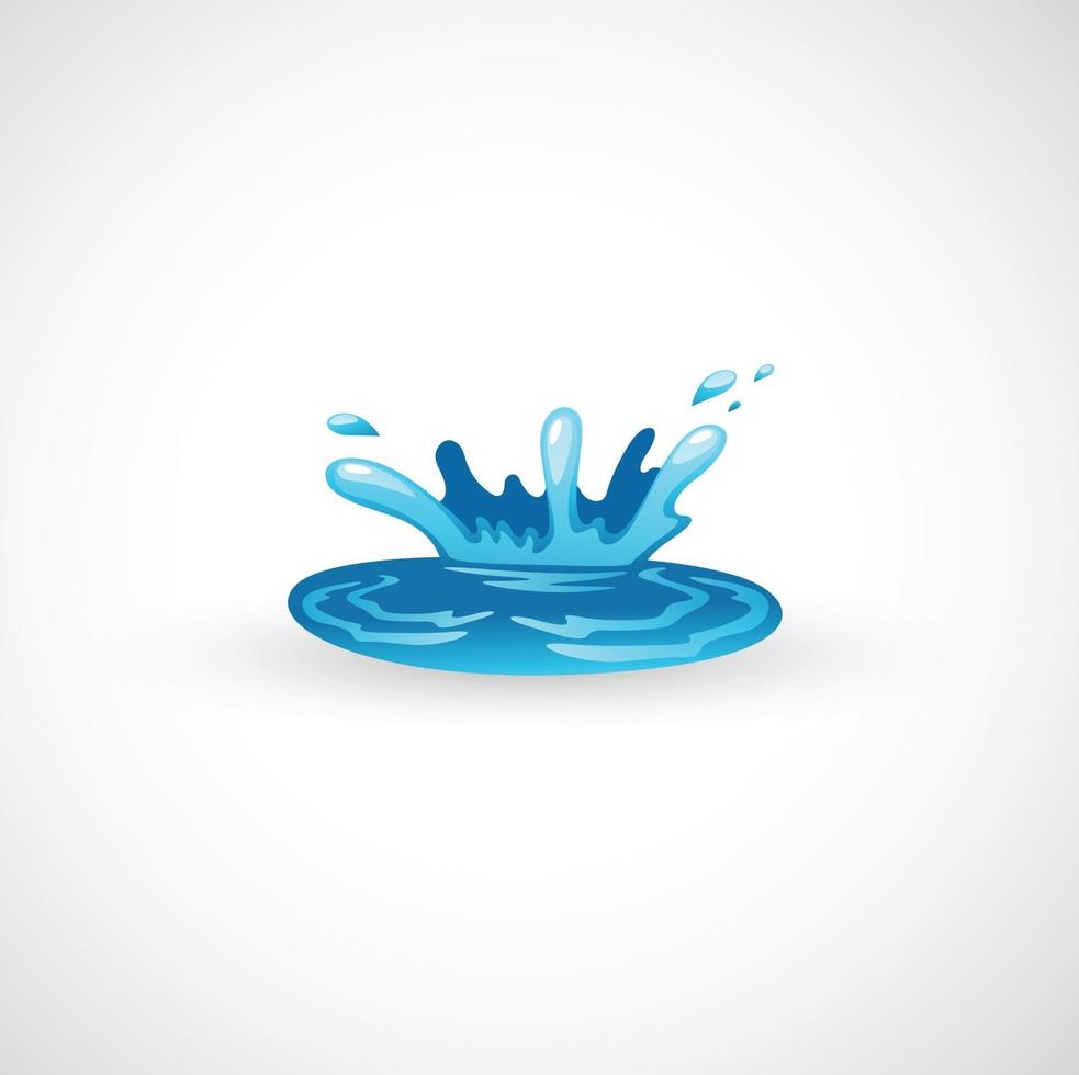 Water splash illustration vector