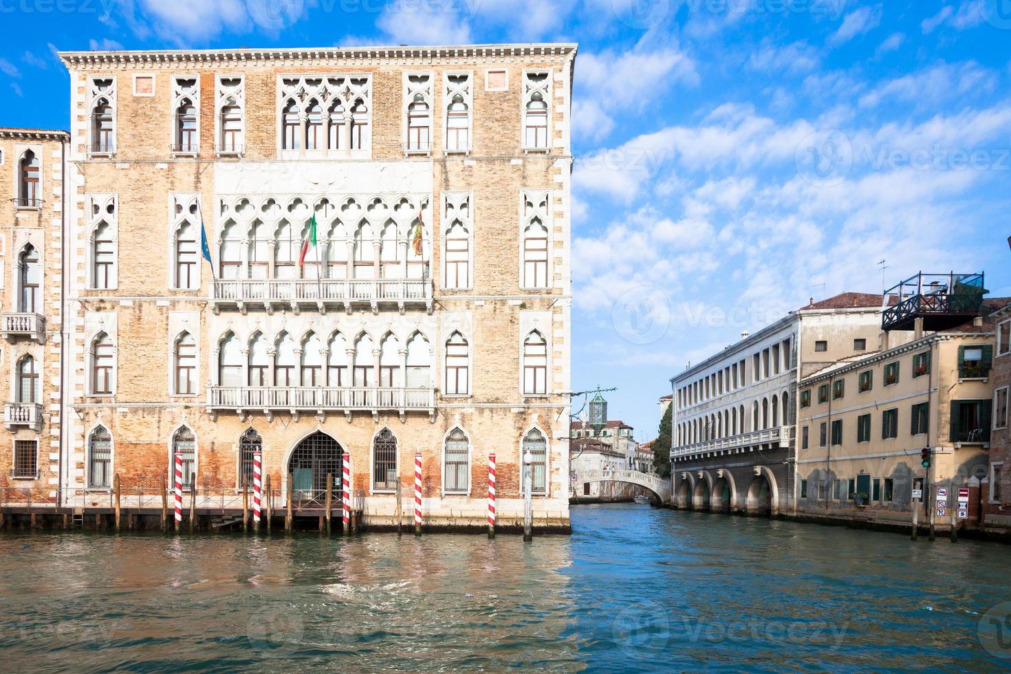 300 years old venetian palace facade from Canal Grande photo