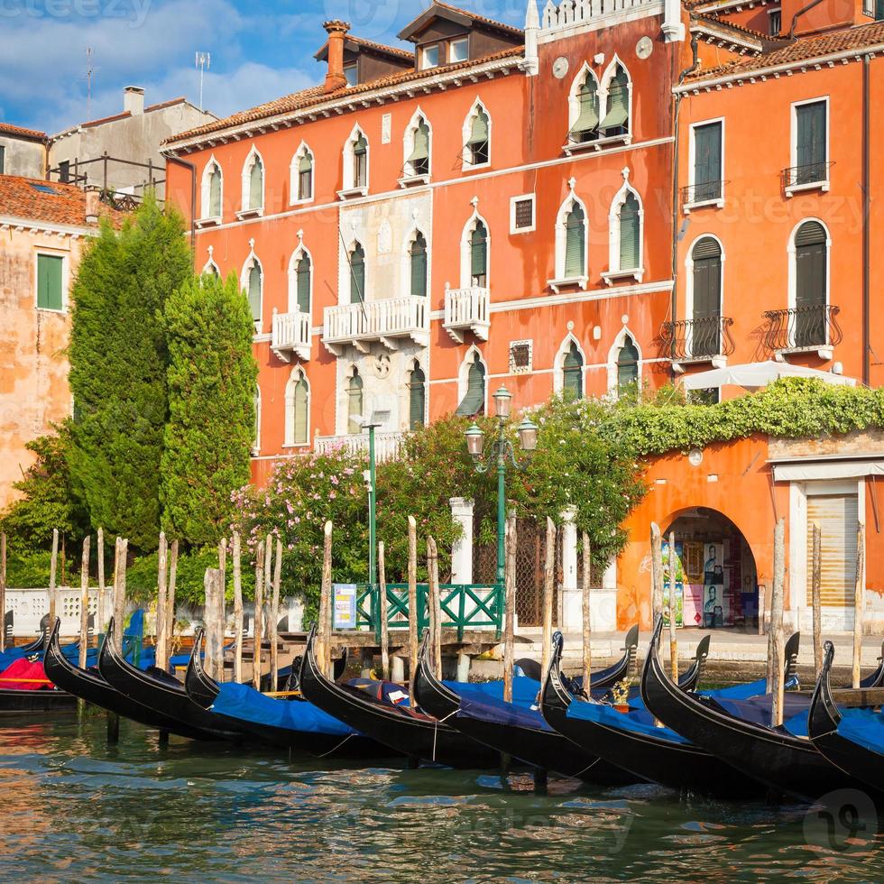 300 years old venetian palace facade from Canal Grande photo